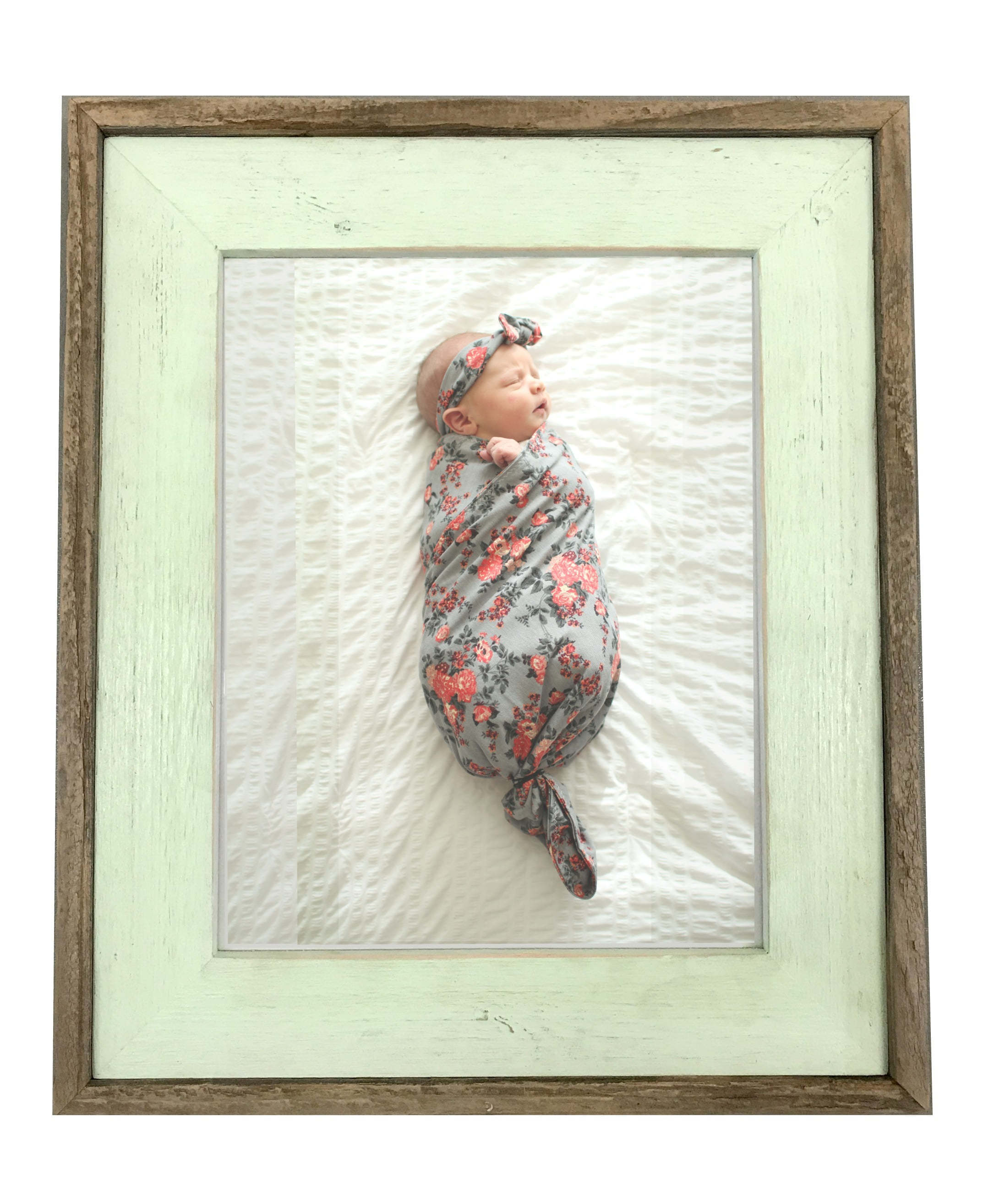 Sea Foam Green Barnwood Frame